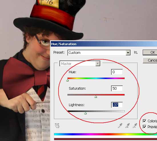 The Mad Hatter from Alice in Wonderland Photoshop Tutorial