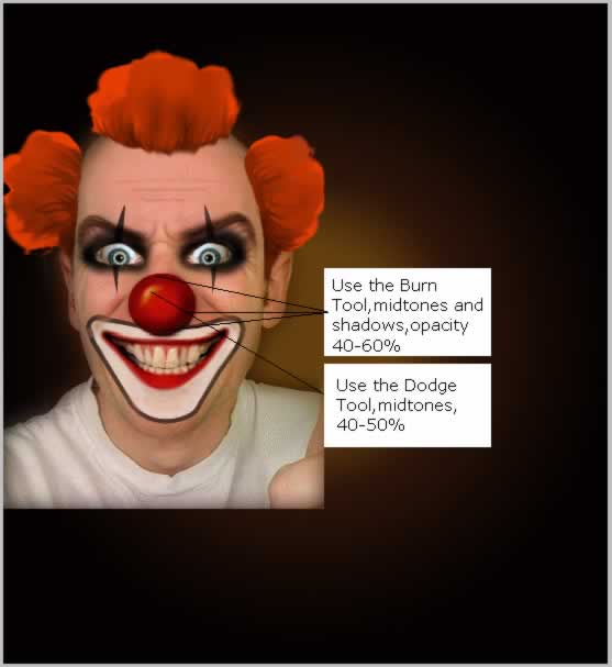 Scary Clown Photoshop Manipulation