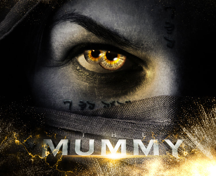 create the mummy movie poster in Photoshop