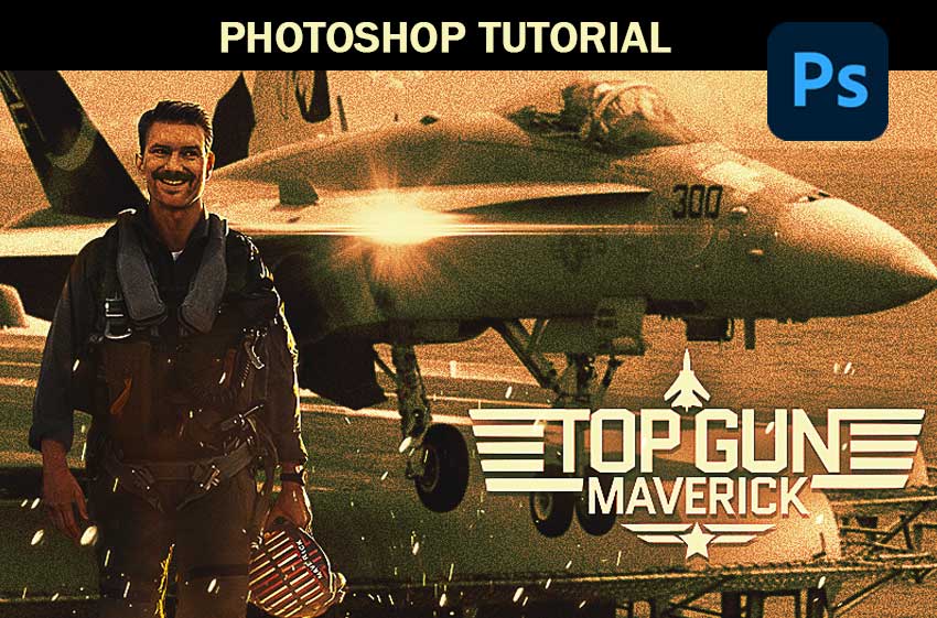 Top Gun Maverick Poster psd-dude.com Tutorials